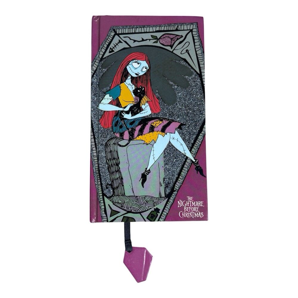 Disney Nightmare Before Christmas Sally Glitter Journal Notebook Bookmark READ!